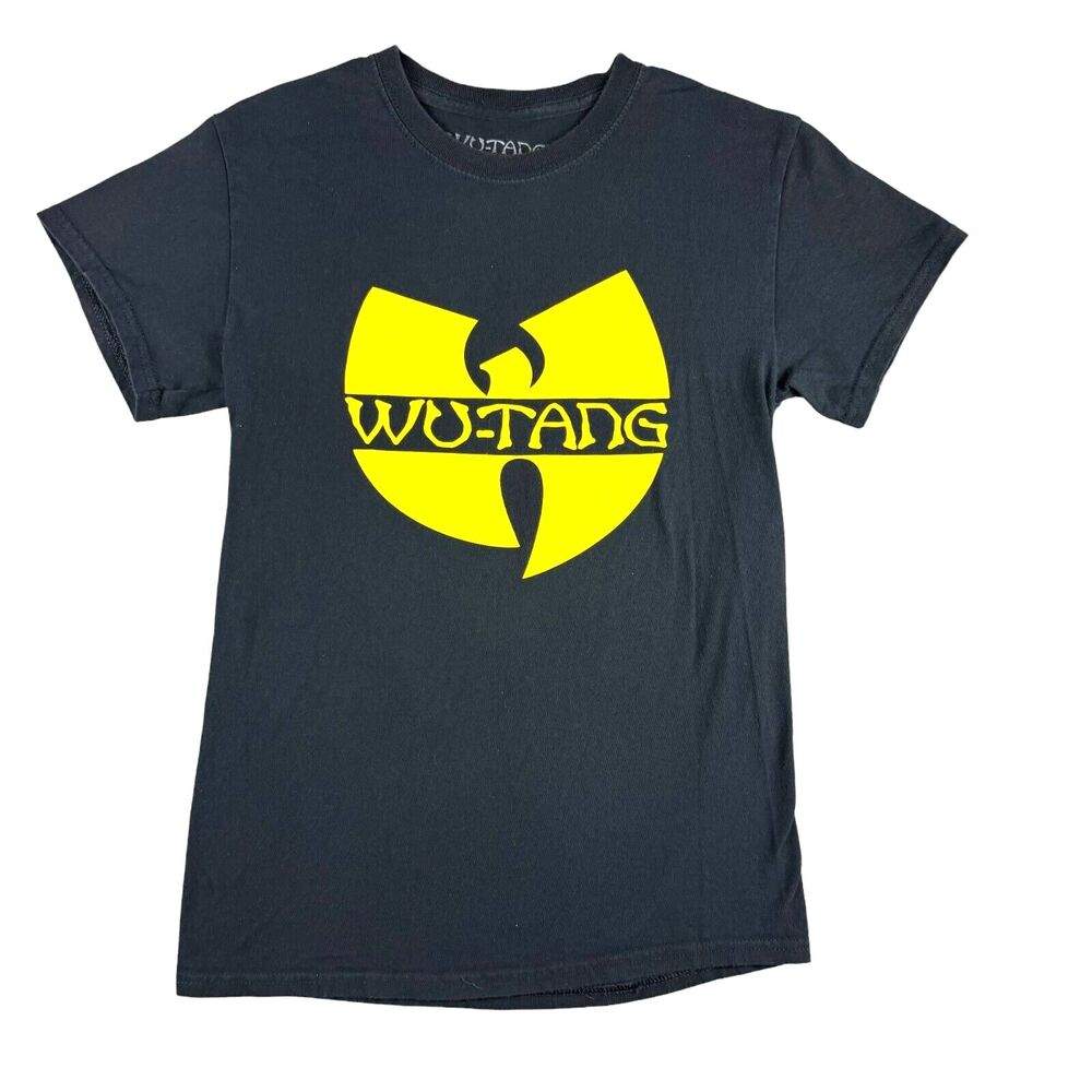 Wu-Tang Clan Shirt Mens Small Black Logo Graphic Short Sleeve Crew Neck Rap Band